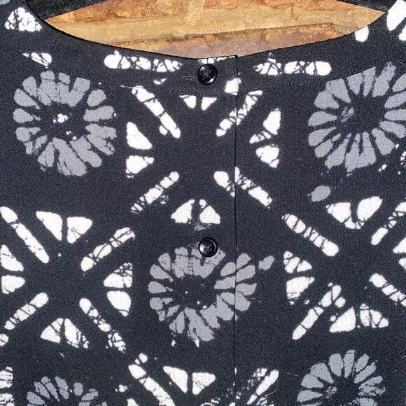 Madewell Black and White Patterned Blouse - Picture 8 of 8